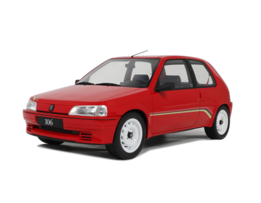 PEUGEOT 106 RALLYE Ph.1 ROUGE OTTOMOBILE 1/12°
